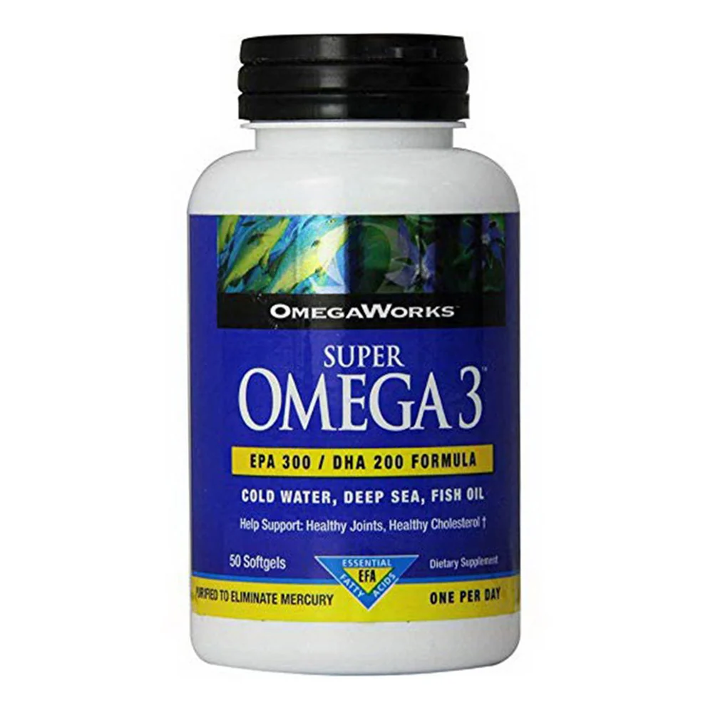 Top-Quality Omega Works Super Omega 3 Epa 300 And Dha 200 Formula Softgels - 50 Ea Specialty