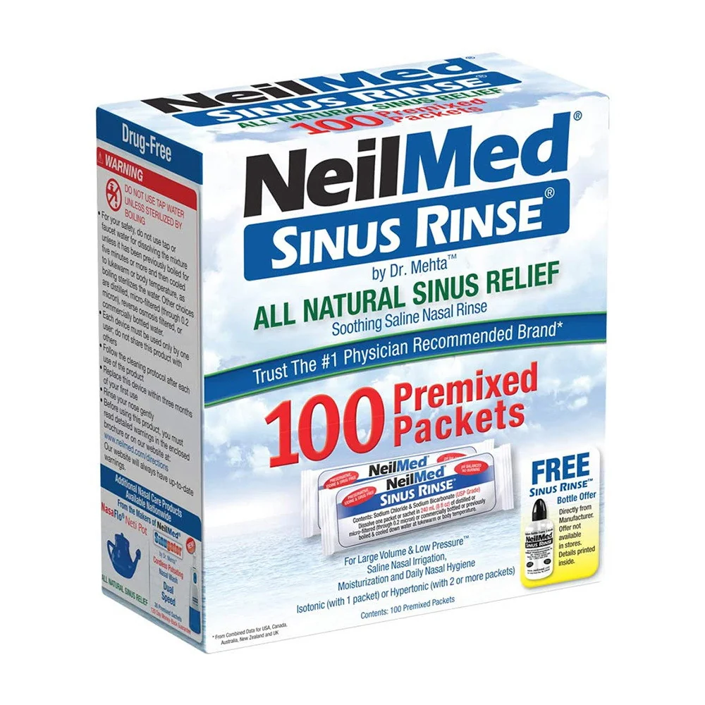 Exceptional Neilmed Sinus Rinse Allergy And Sinus Premixed Packets 100 Ea Elite