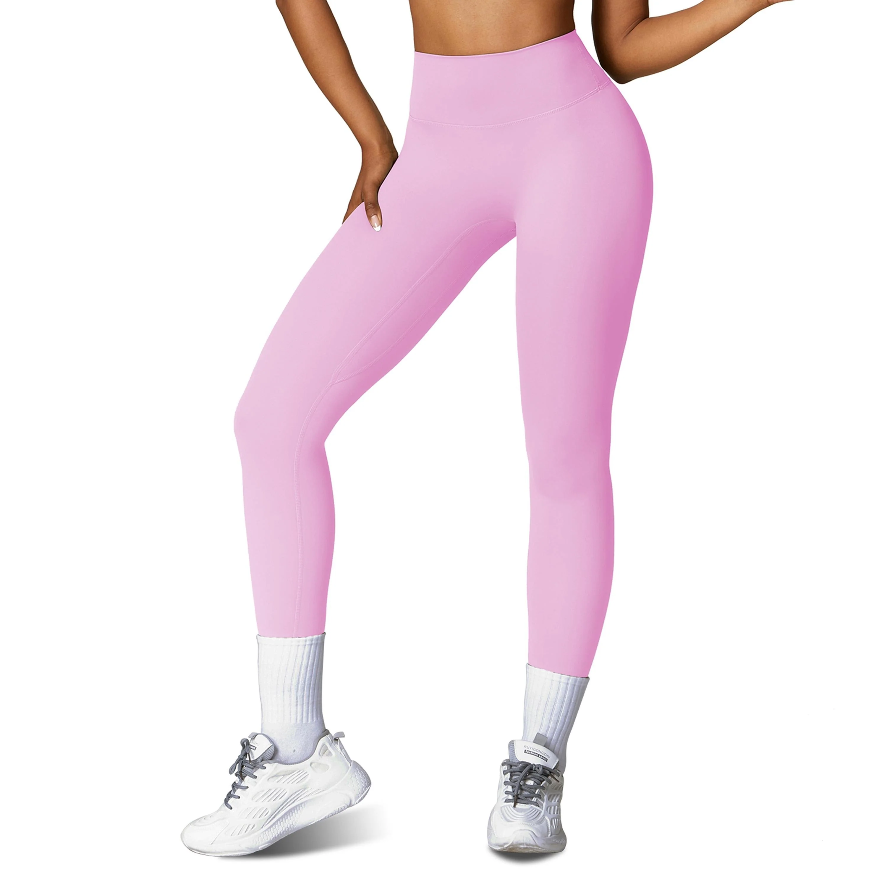 Recyclable Fresh Fab Finds Women's High Waist Workout Leggings Tummy Control 25in Inseam Genuine