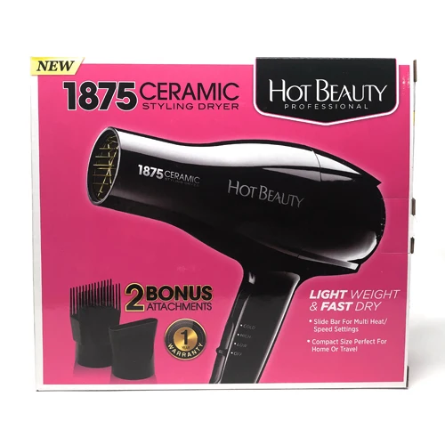 Consistent Hot Beauty Professional 1875 Watt Ceramic Styling Dryer Mid size 1 Ea Original
