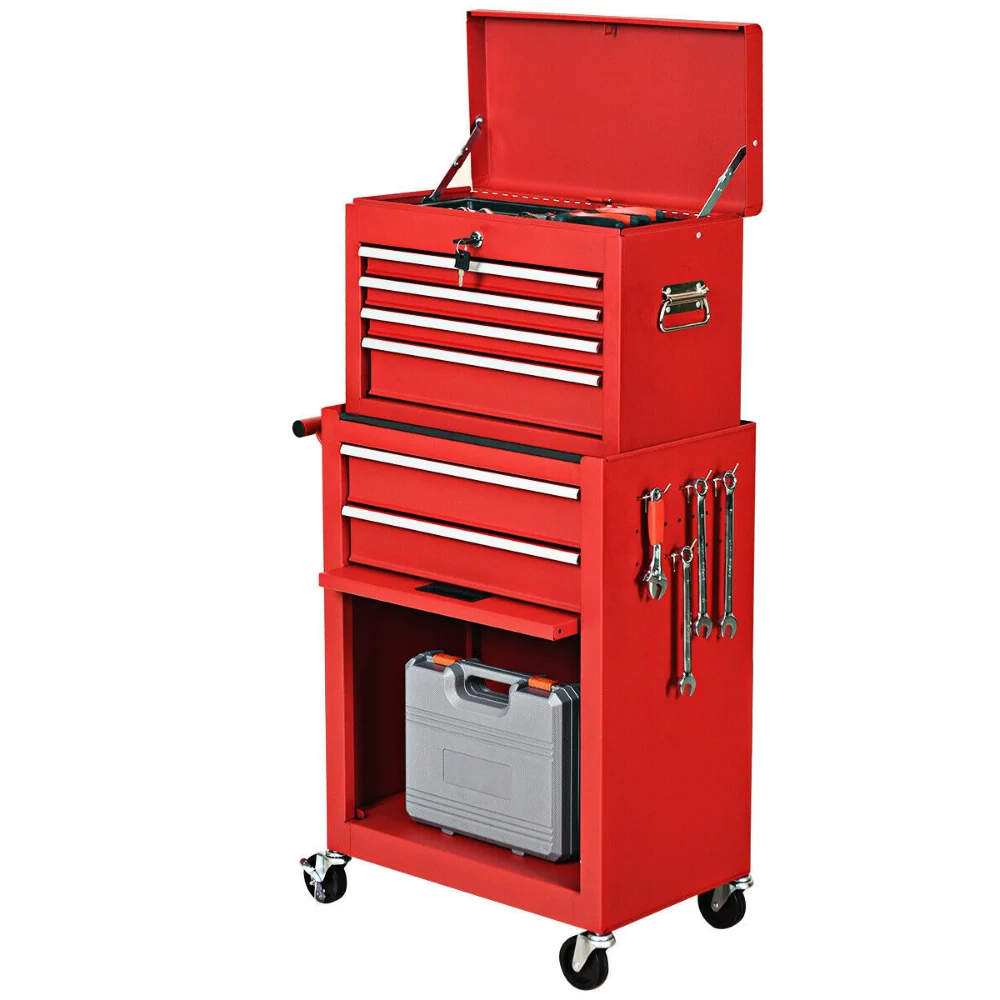 Quality Large Rolling Snap On Tool Chest Box With Drawers Versatile