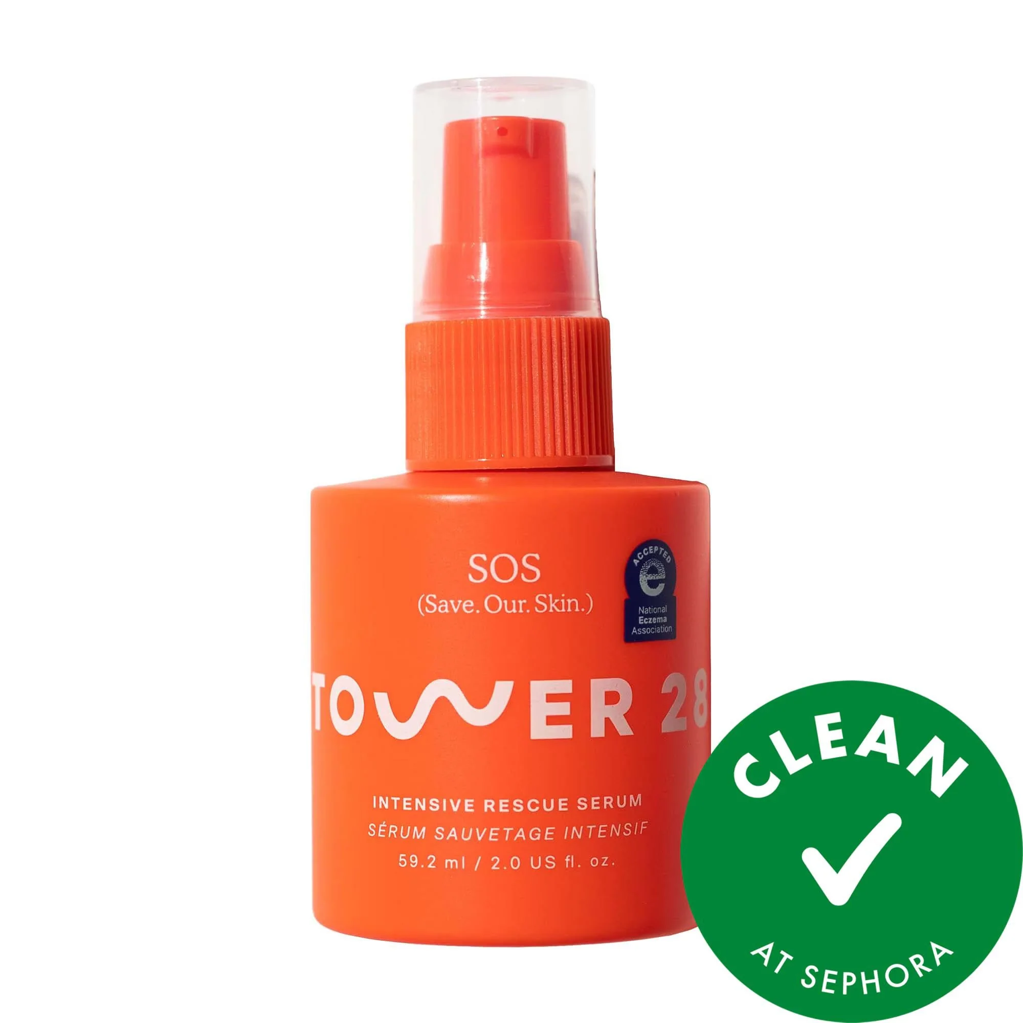 Authentic SOS Intensive Redness Relief Serum Soothe Sensitive Skin with Hypochlorous Acid - Eczema Safe Natural Skincare Official
