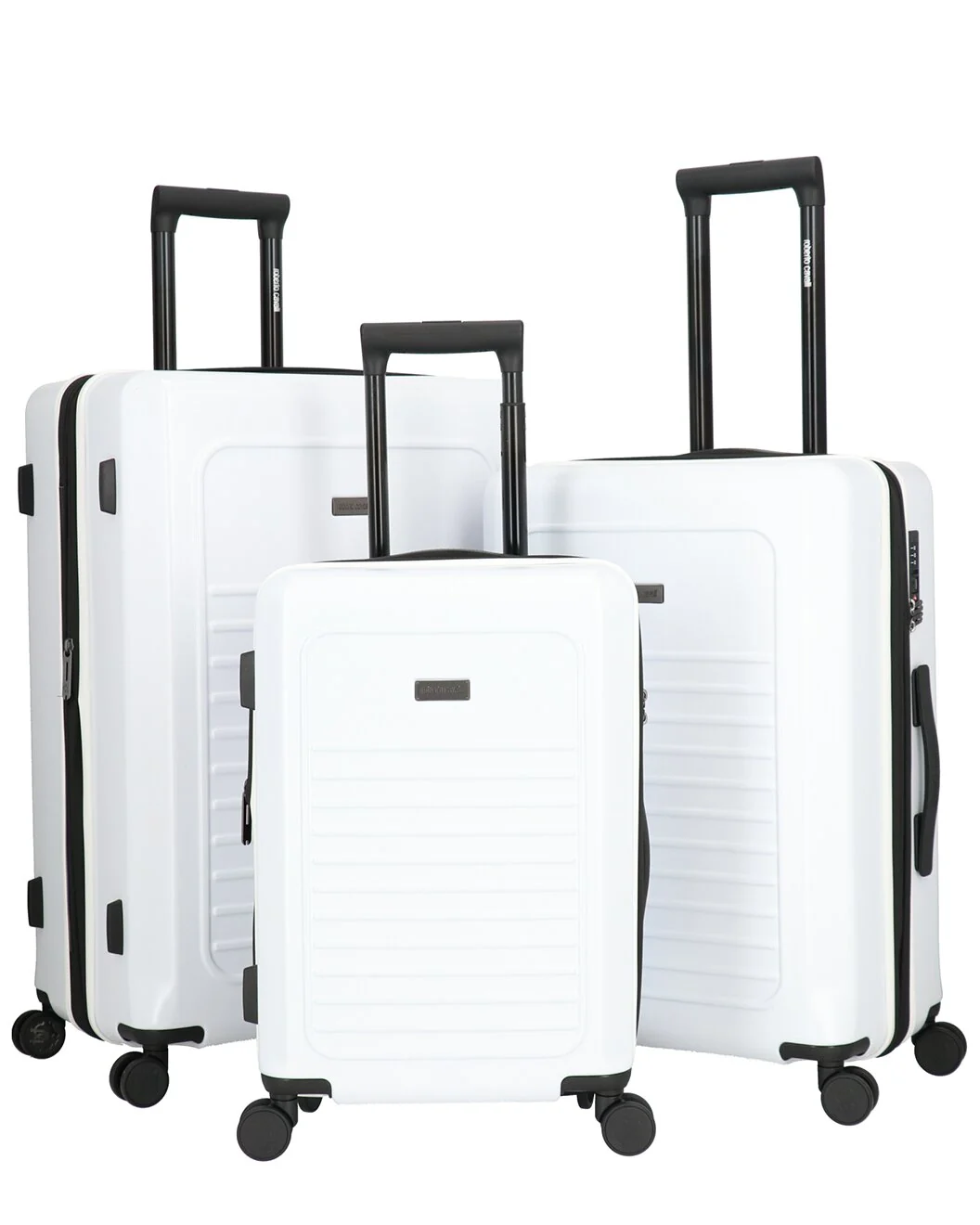Optimized ROBERTO CAVALLI Luxury 3 Piece Luggage Set Expandable Hard Shell Suitcases with 8 Spinner Wheels Proven