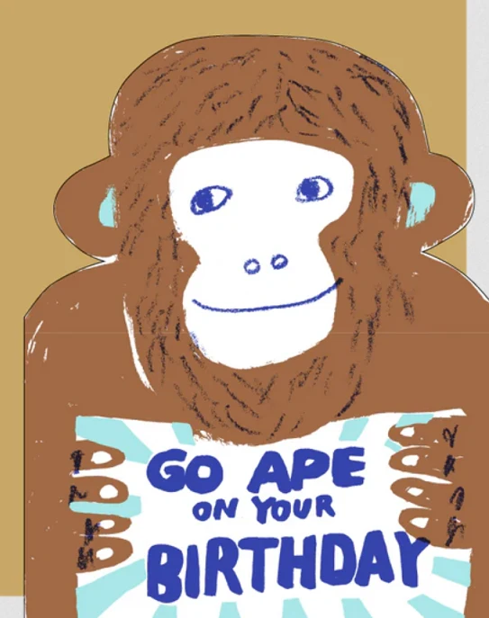 Crafted Go Ape Birthday Card Artisan