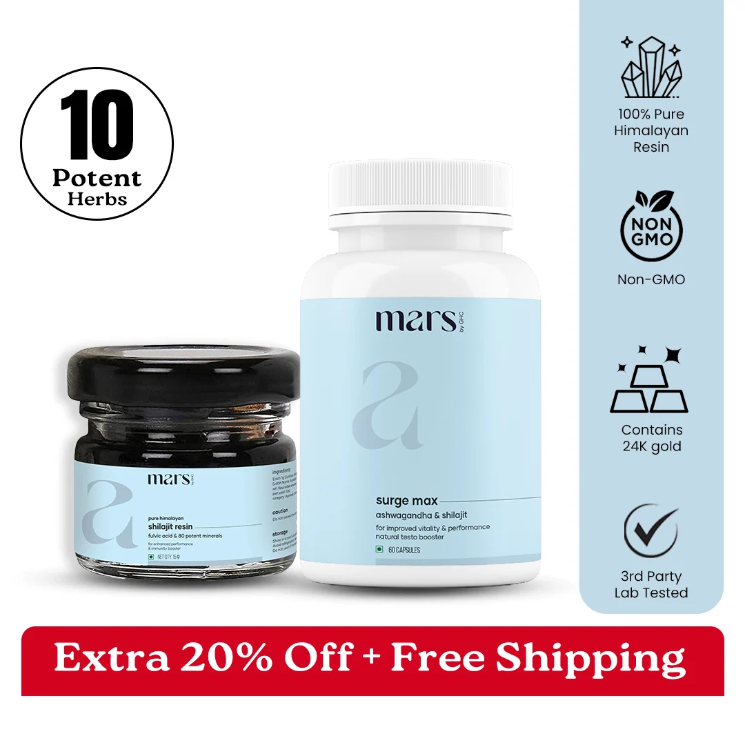 Enhanced Performance Combo Pure Himalayan Shilajit Resin Natural Ashwagandha Capsules Practical