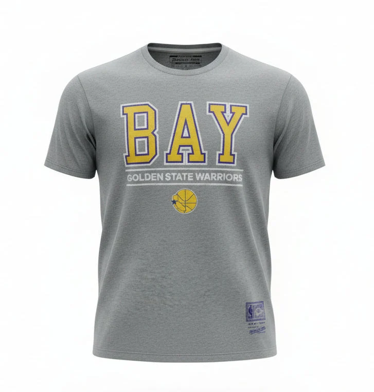 Quality Mitchell Ness Men's NBA Golden State Warriors Retaggio Ss T-Shirt Safe