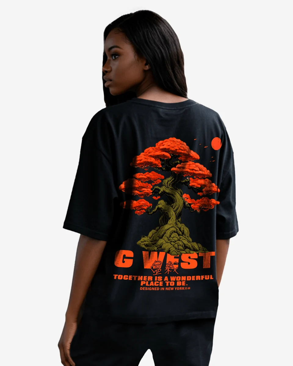 Secure G West Womens Oversized Bonsai Tee Long-Lasting