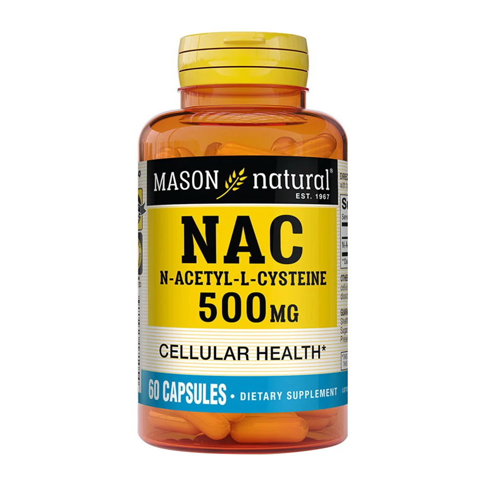 Minimalist Mason Natural NAC N-Acetyl-L-Cysteine 500 MG Capsules 60 Ea High-Grade