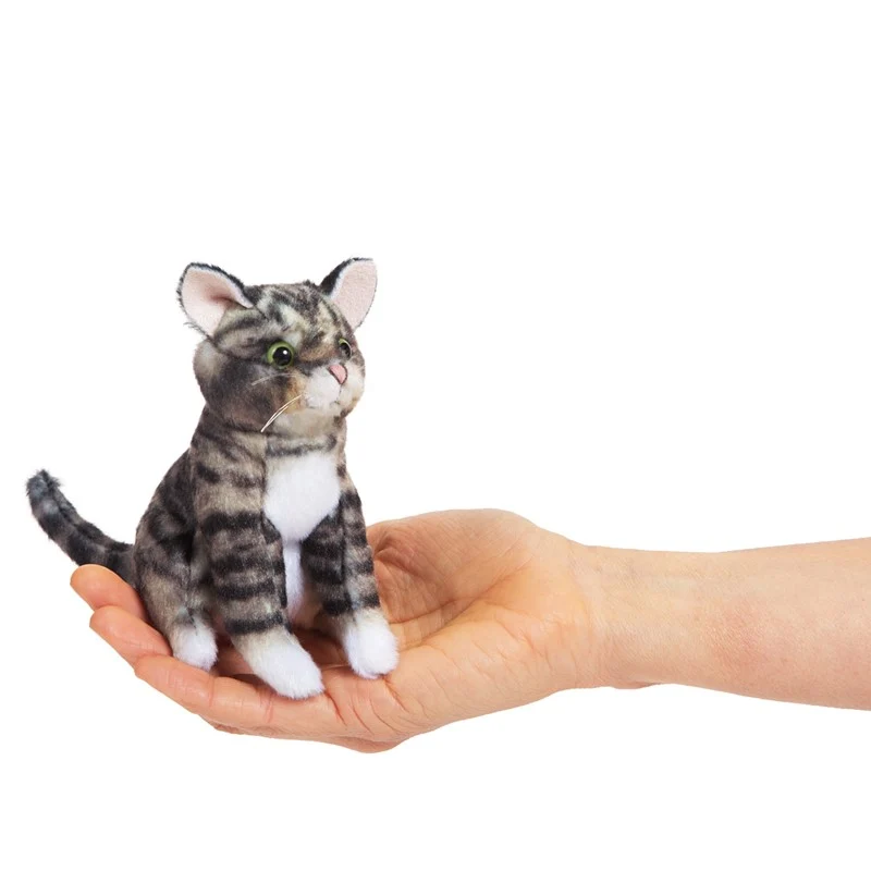 Environmentally Friendly Tabby Cat Finger Puppet Innovative