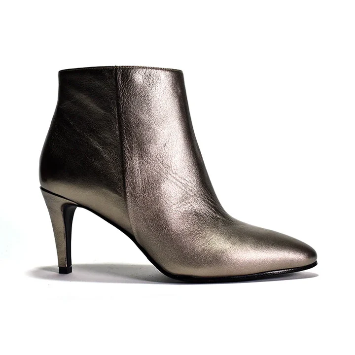 Functional Cordani Nadia Bootie in Pewter Minimalist