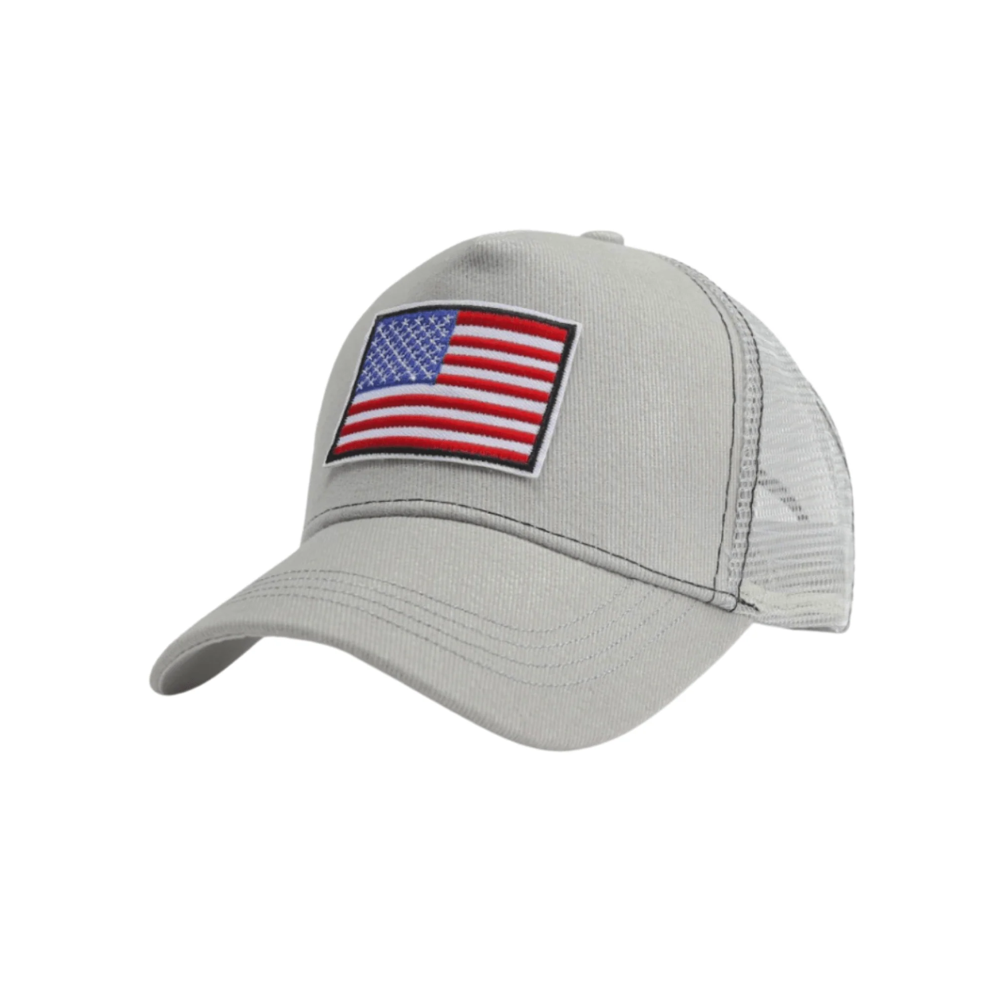 Refined JupiterGear American Flag Trucker Hat with Adjustable Strap Environmentally Friendly