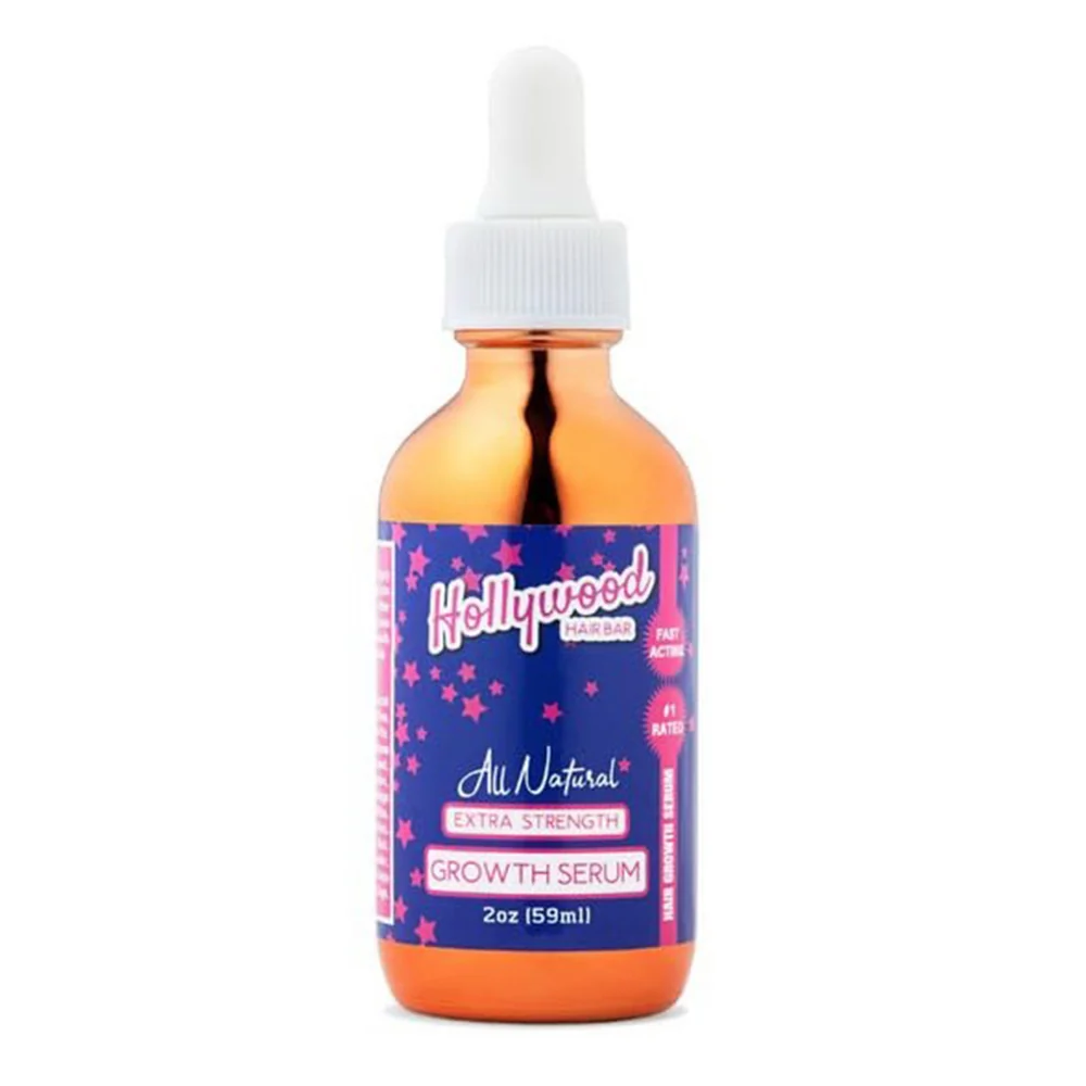 Certified Hollywood Hair Bar All Natural Extra Strength Growth Serum 2Oz 59ml Lightweight