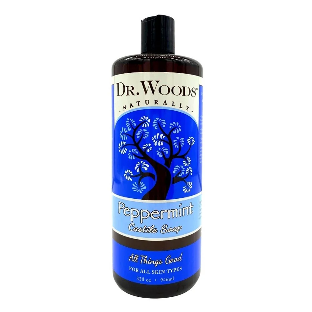 Durable Dr.Woods All Natural Pure Peppermint Castile Soap 32 Oz Practical