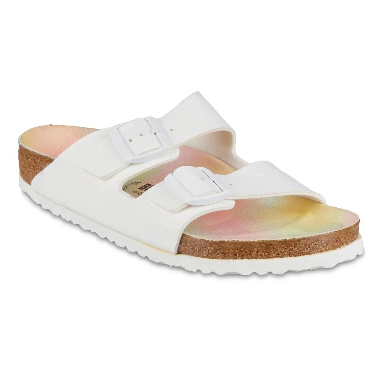 Durable Birkenstock Arizona Vegan Birko-Flor Nubuck Sandals Solid