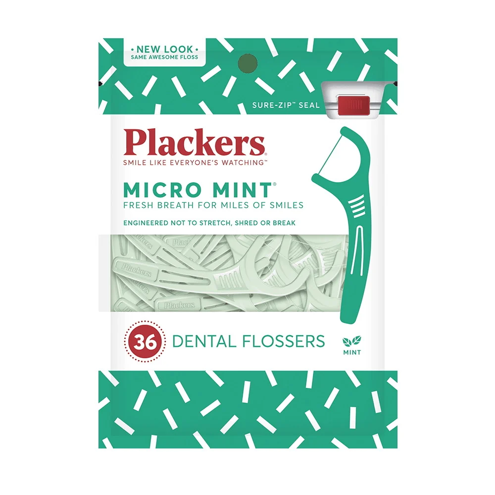 Proven Plackers Micro Mint Dental Floss Picks 36 Ea Enhanced