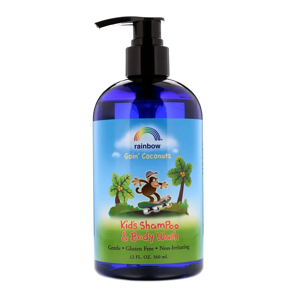 Artisan Rainbow Research Kids Shampoo and Body Wash Goin Coconuts 12 Oz Natural