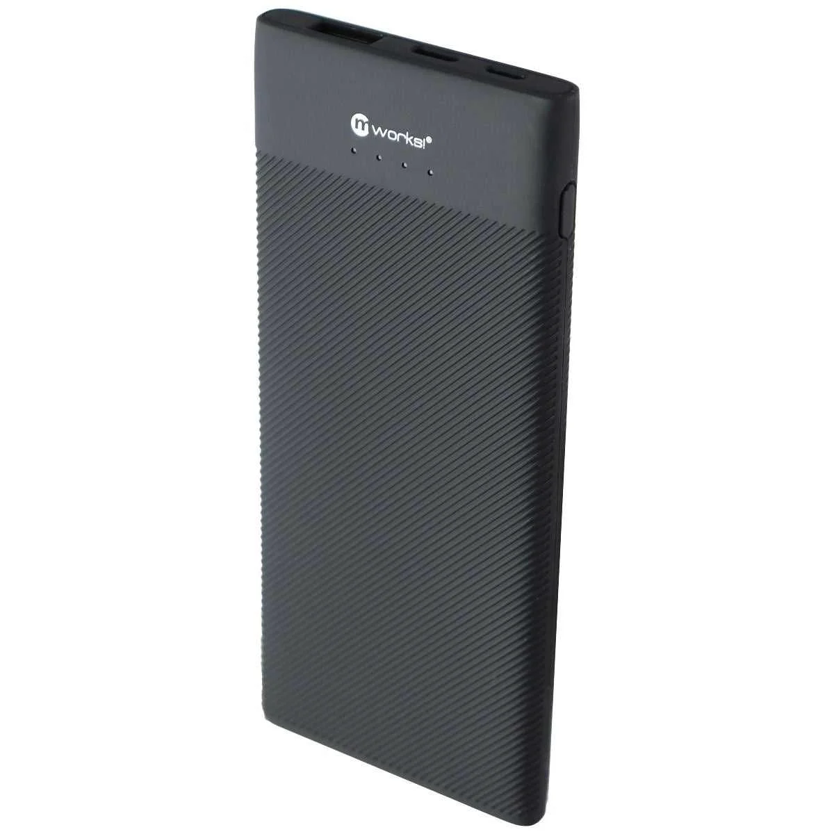 High-Grade Mworks Mpower Portable Powerbank 5000mah with Raised Rubber Ridges - Black Top-Quality