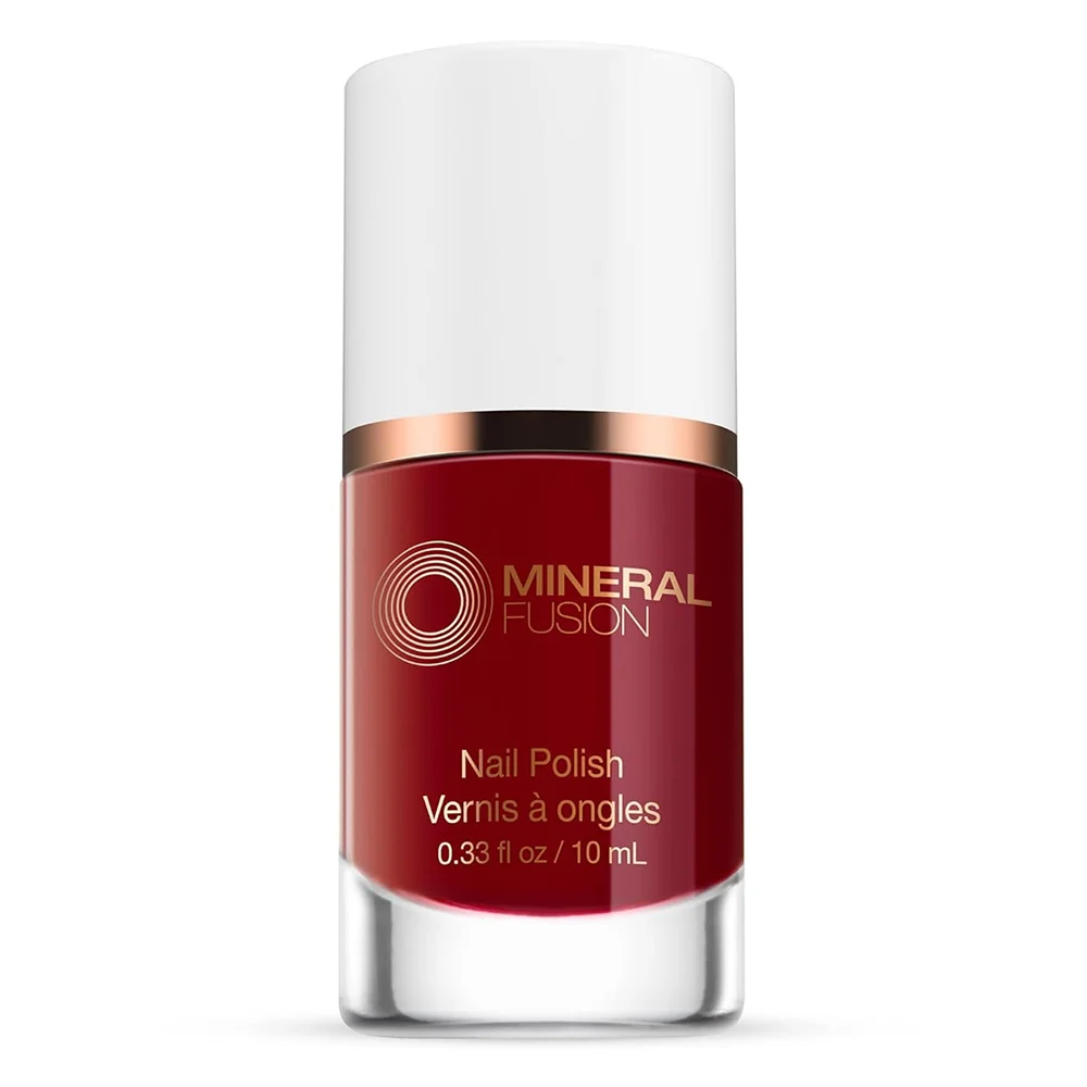 Original Design Mineral Fusion Nail Polish Red Head Over Heels Paraben 0.33Oz 10ml Durable