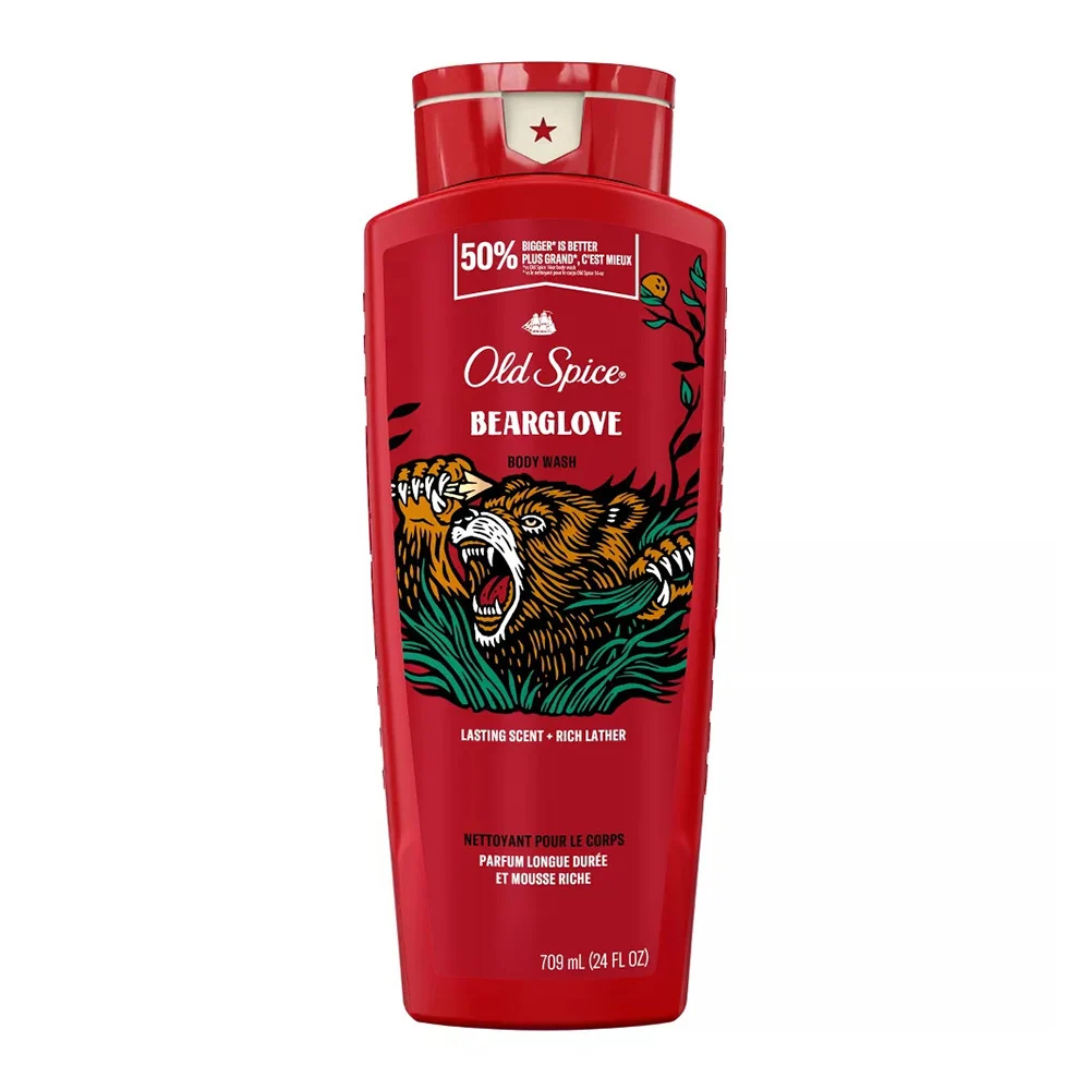 Environmentally Friendly Old Spice Body Wash for Men Bear Glove Long Lasting Lather 24 Oz Traditional