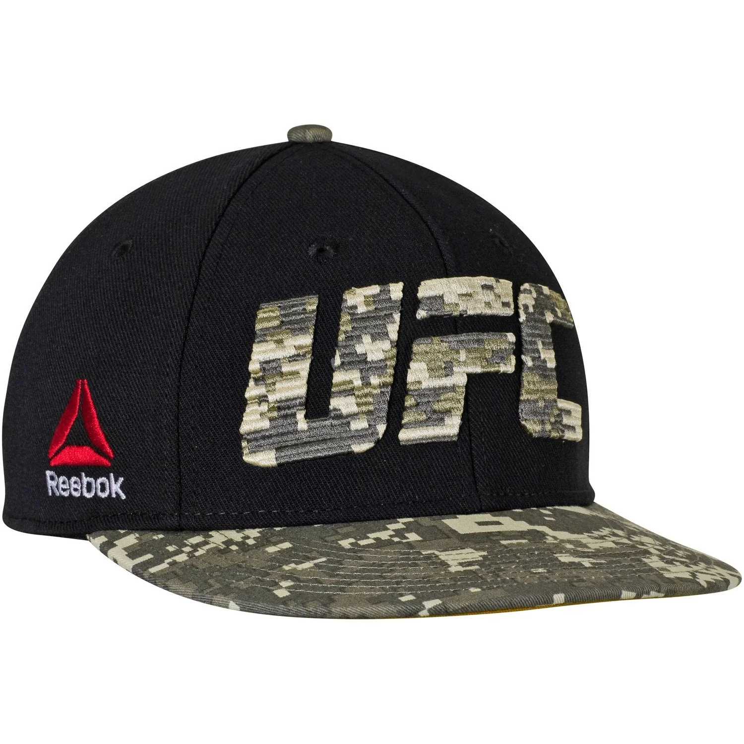 Original Reebok UFC Digital Camo Flat Brim Visor Flex Fit Hat Hats Recyclable