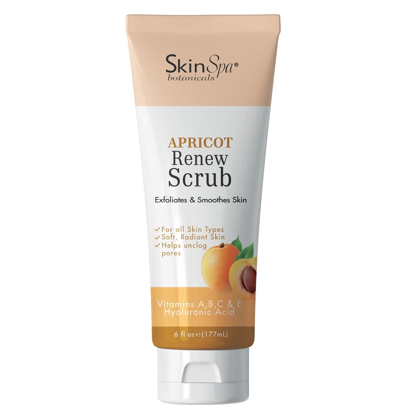 Solid Apricot Renew Facial Scrub 6 fl oz SKIN SPA Secure