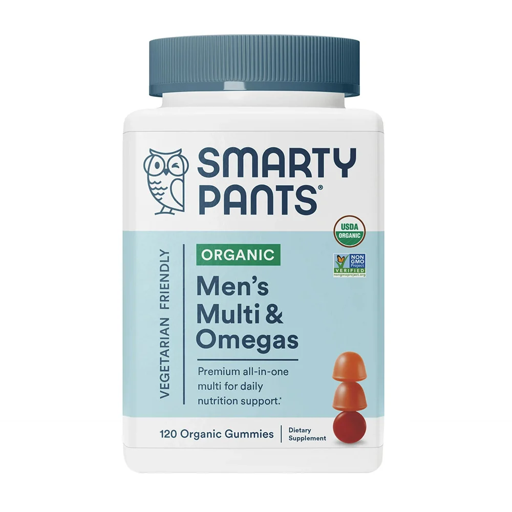 Proven SmartyPants Organics Mens Multi and Omegas Organic Gummies 120 Ea Safe