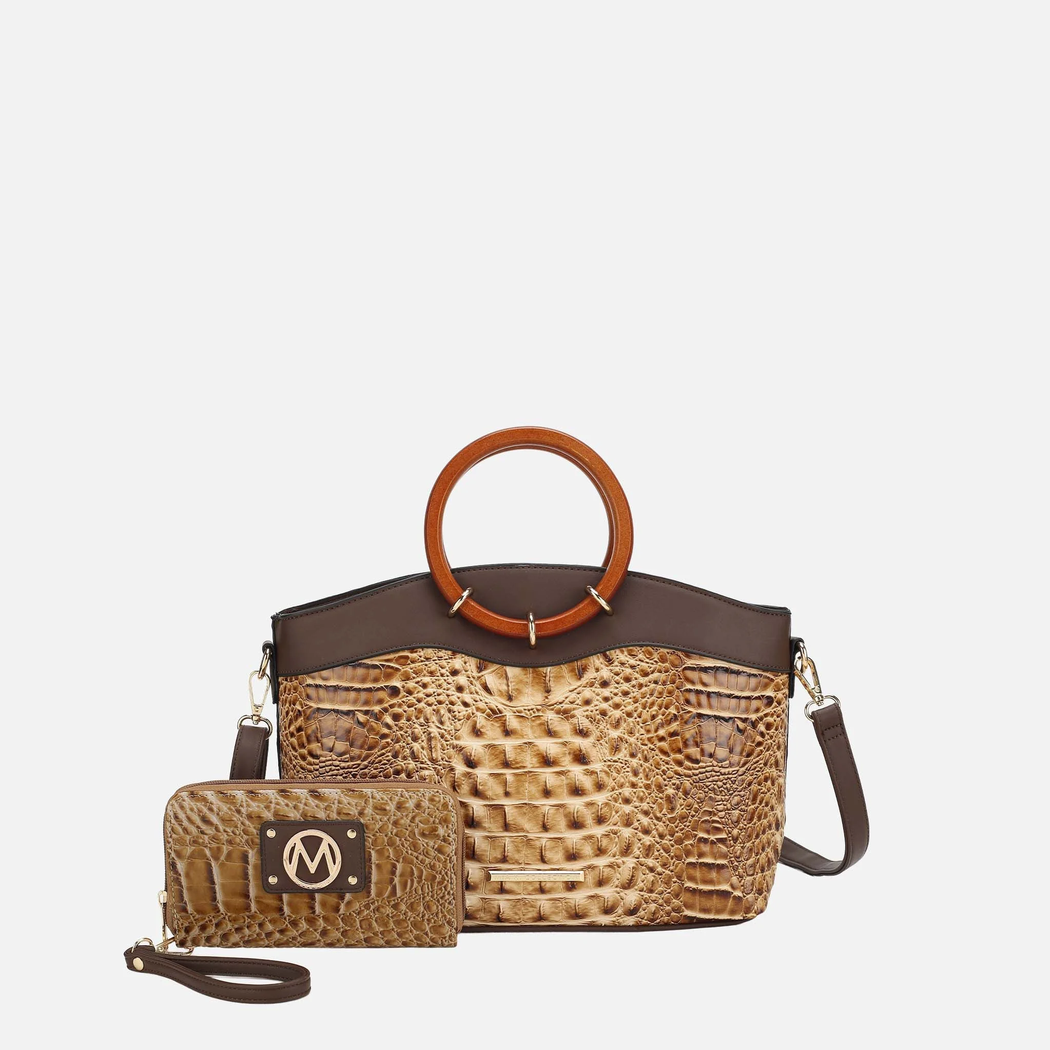 Selected MKF Collection by Mia K. - Phoebe Tote Bag and Wallet Set Fine