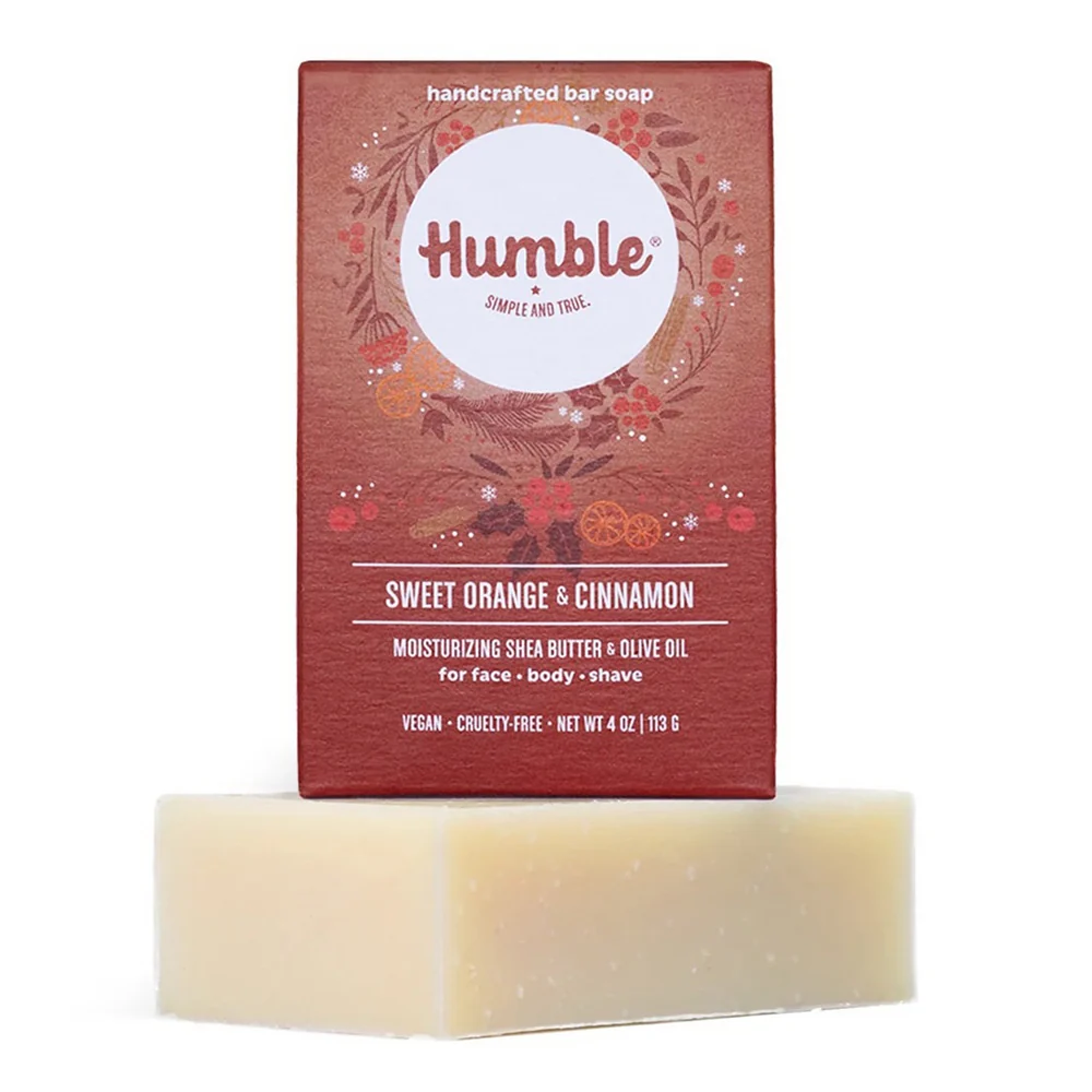 Flexible Humble Sweet Orange and Cinnamon Moisturizing Shea Butter and Olive Oil Bar Soap 4Oz 113g Smart