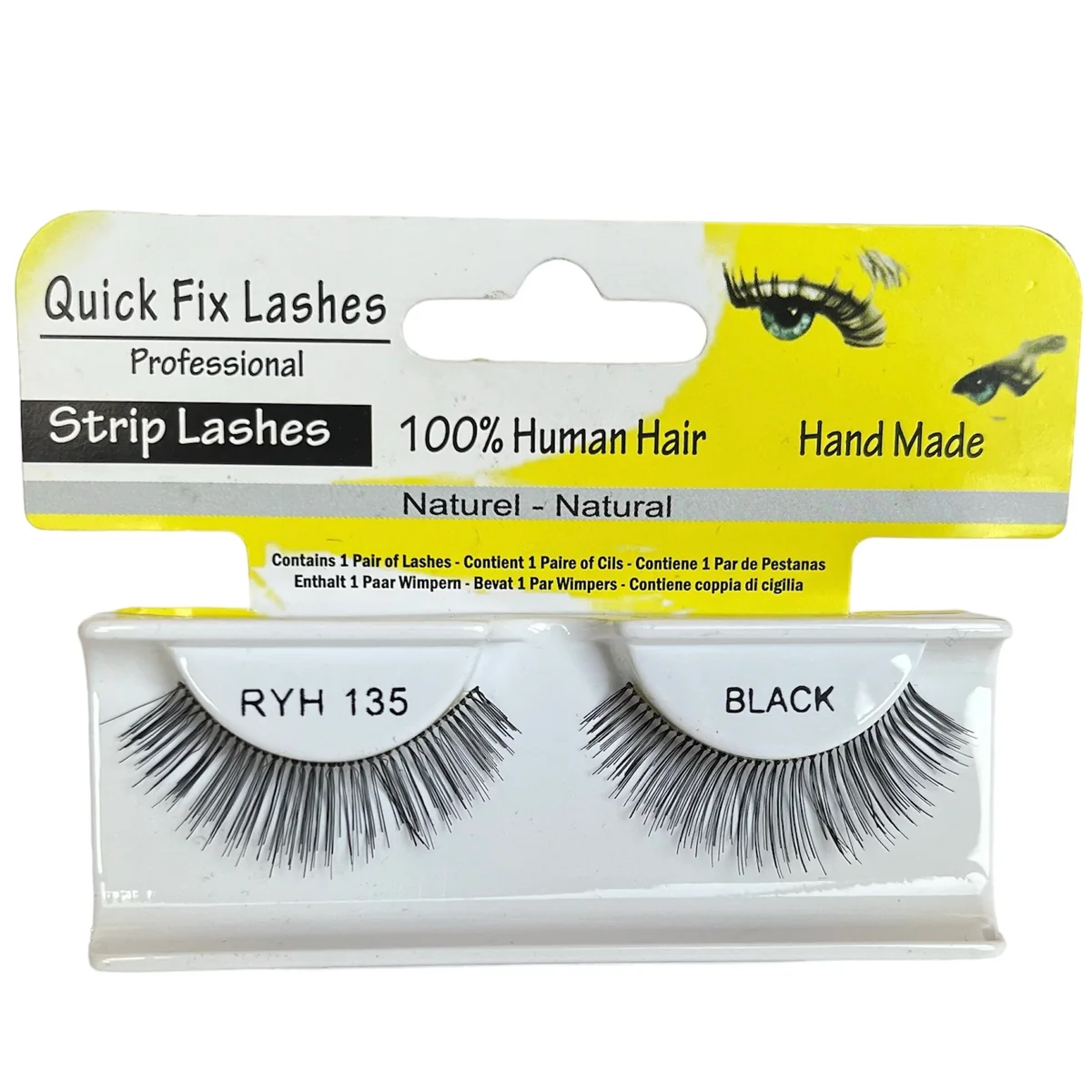 Reliable Quick Fix Strip Lashes - RYH Black Fine
