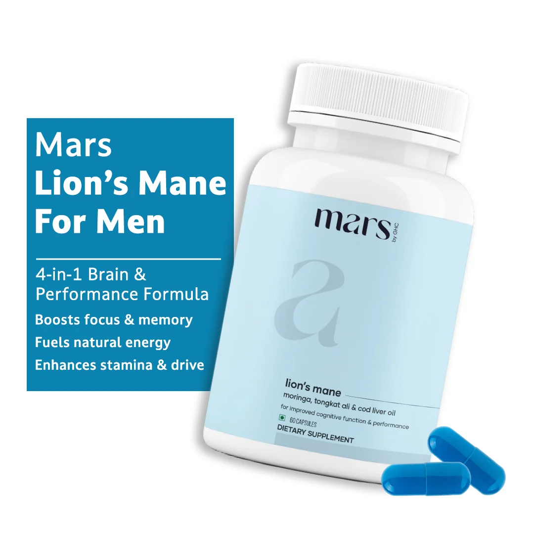 User-Friendly Mars Pure Lion s Mane Caps - Monster Energy Brain Power All-Night Endurance Sustainable