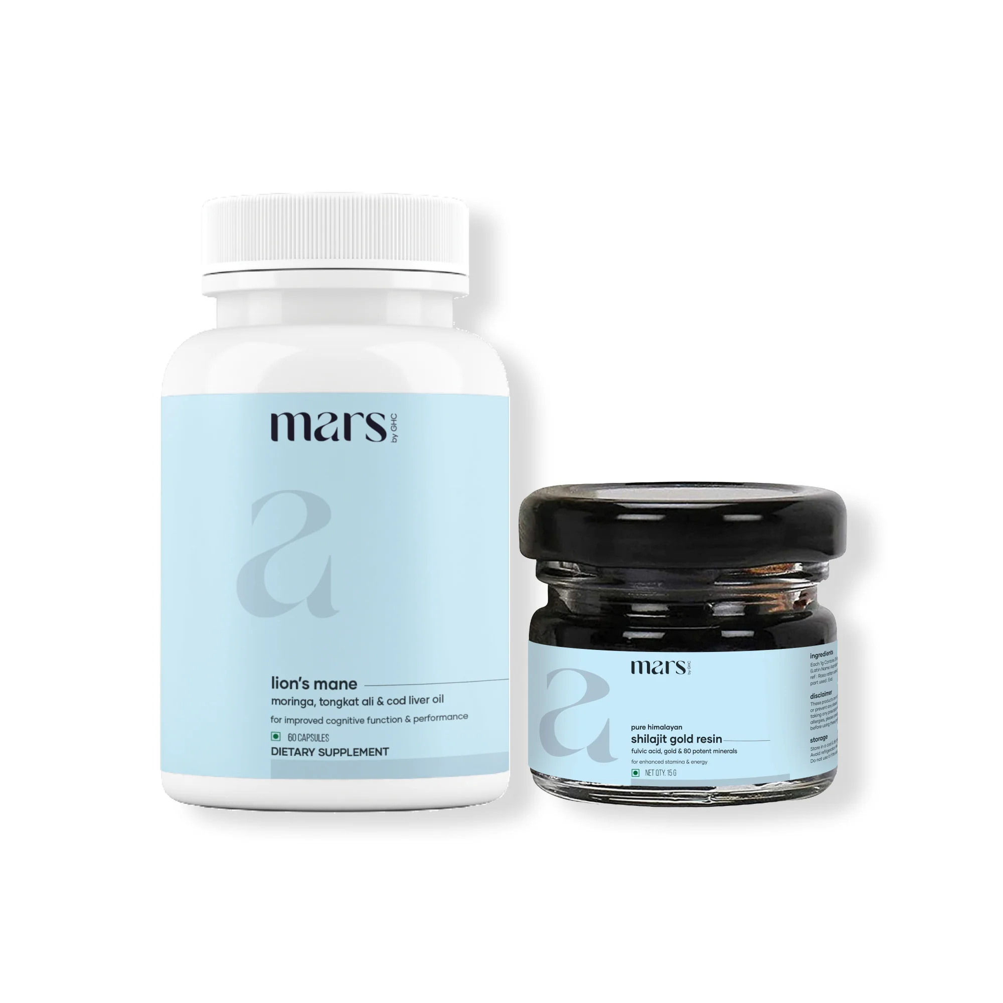 Breathable Super Strength Combo Powered with Lion's mane Shilajit Gold Resin Reliable