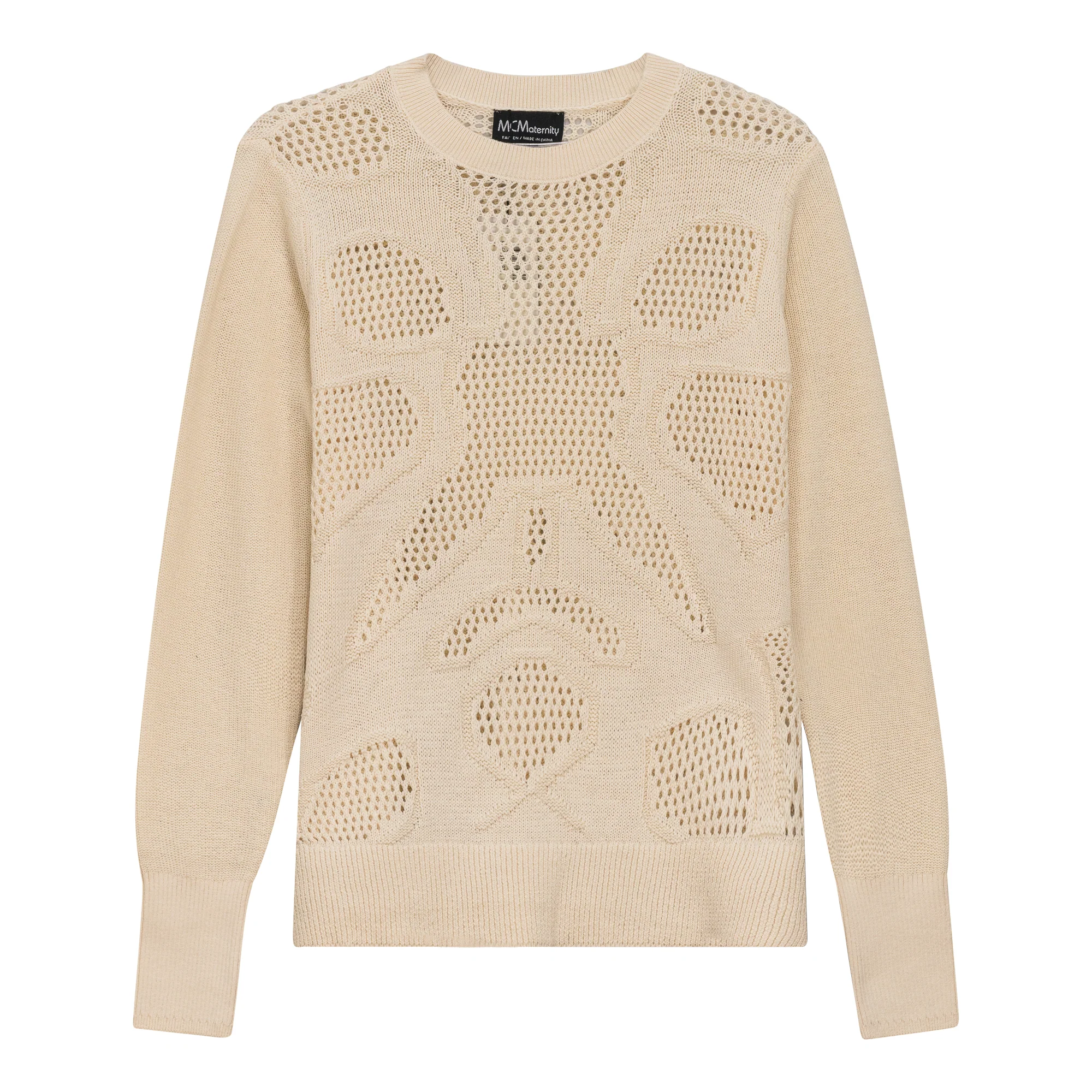 Long-Lasting Maternity Knitted Boucle Sweater Advanced
