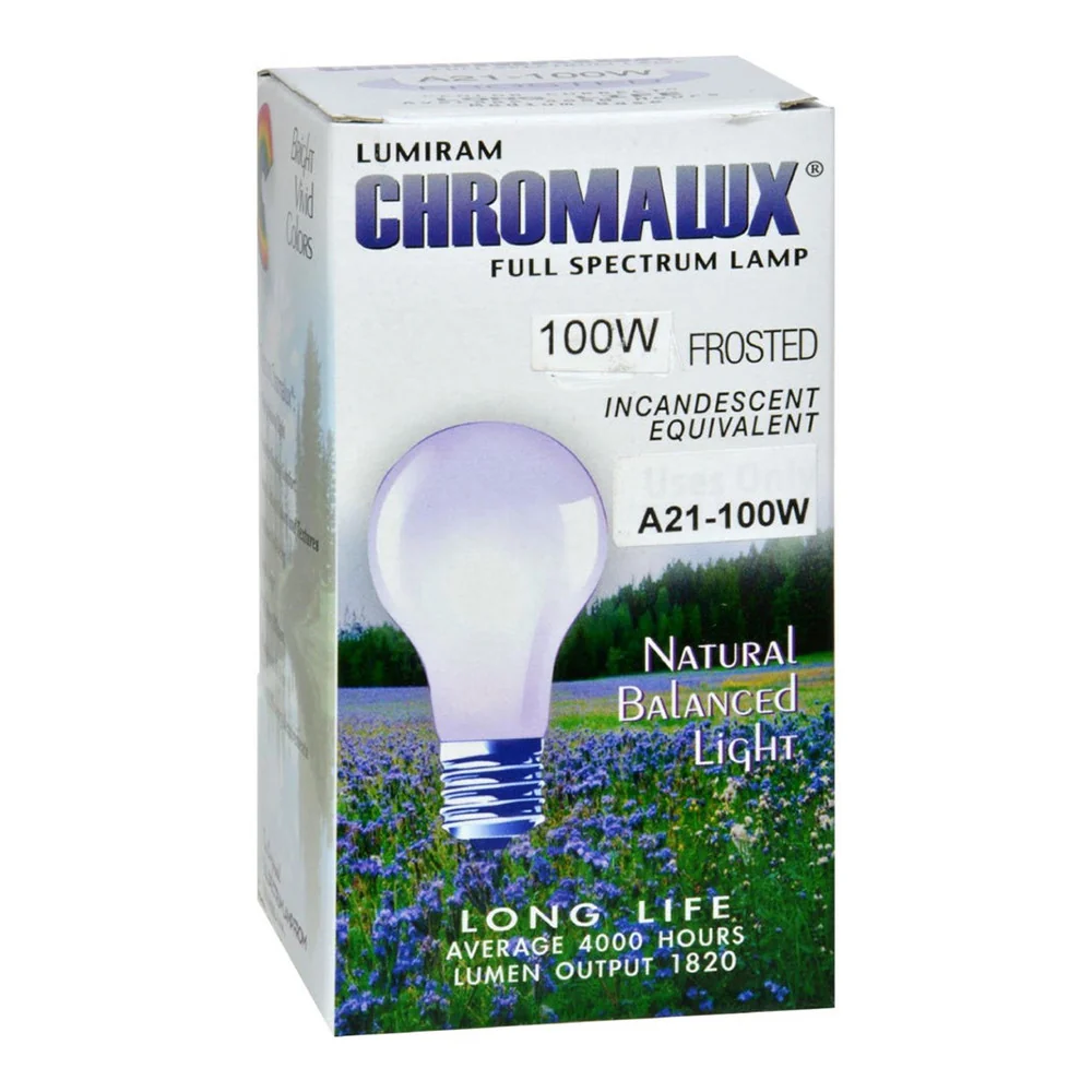 Original Chromalux Lumiram Full Spectrum 3 Way 50-100-150W Clear Lamp Natural Balanced Light 1 Ea Crafted