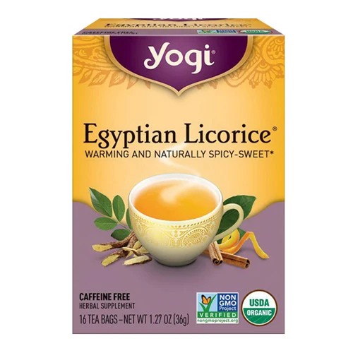 Safe Yogi Egyptian Licorice Herbal Supplement Tea Bags - 16 Ea Premium Material