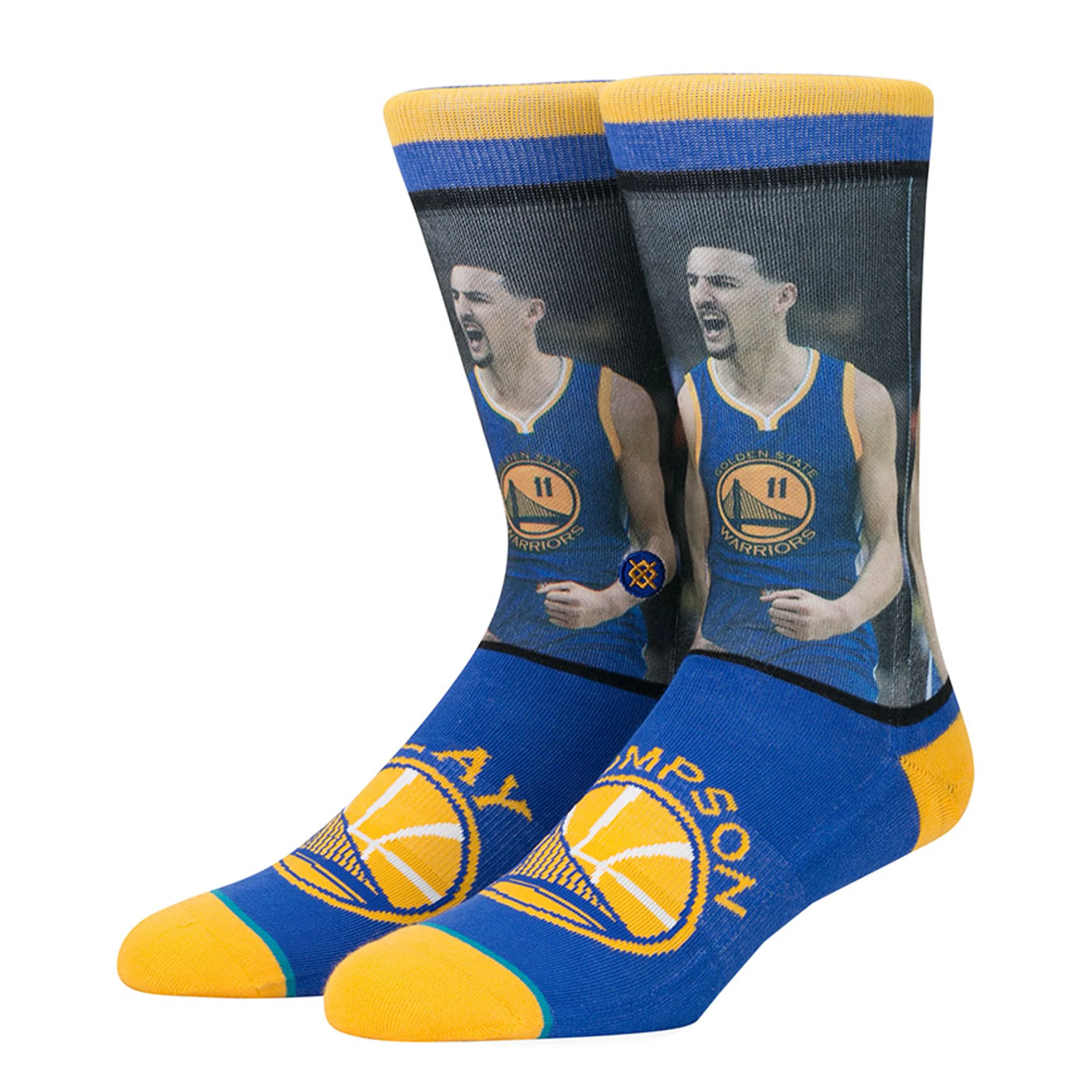 Organic Stance Men's NBA Golden State Warriors Klay Thompson Socks Stylish