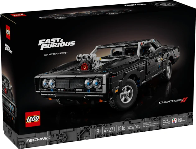 Versatile Technic Fast and Furious Dodge Charger Natural