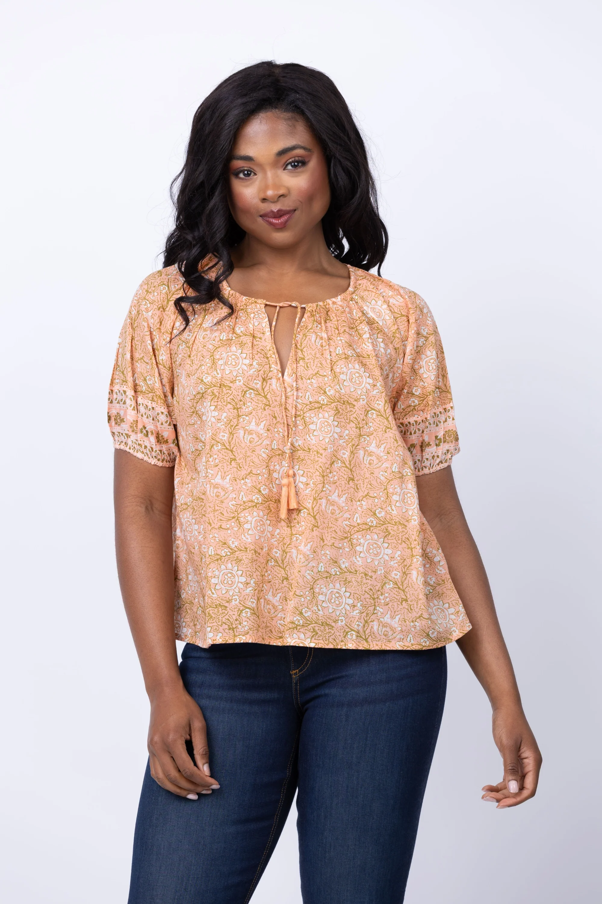 Exceptional Cleobella Johana Blouse in Cecil Blush Print World-Class