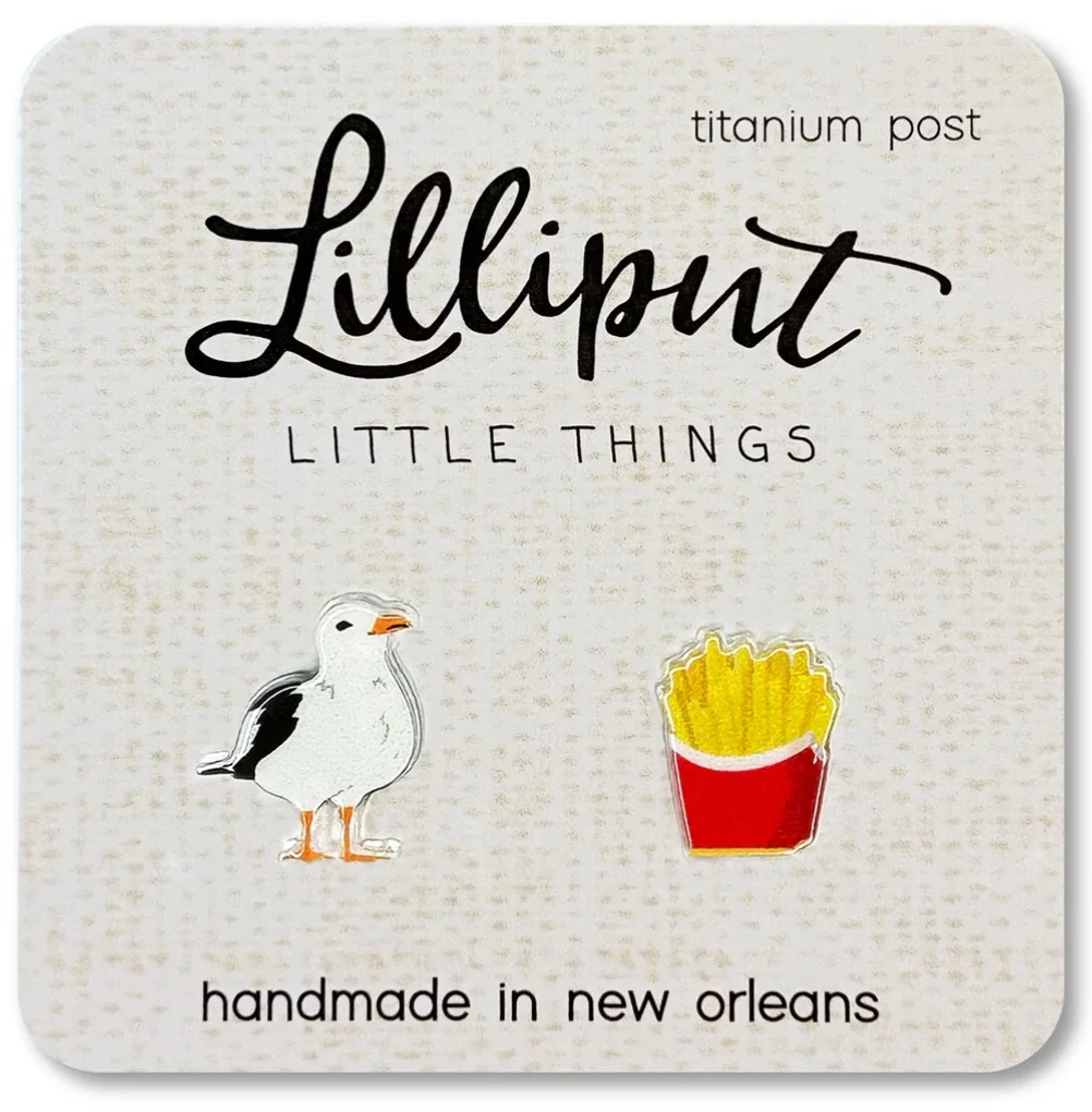 Healthy Earrings Seagull Fries Lightweight