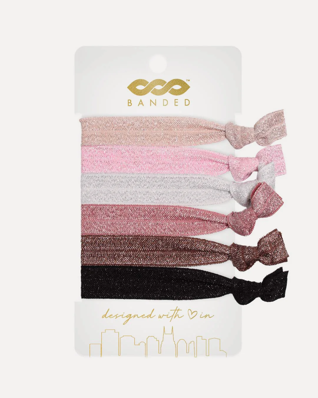 Dependable Candied Hair Ties - 6 Pack Soft