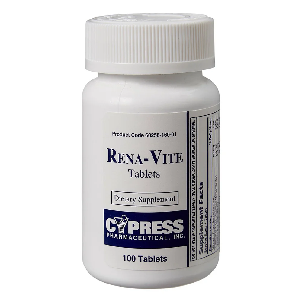 Elegant Cypress Rena Vite Rx Vitamin B Supplement Tablets 100 Ea Smooth