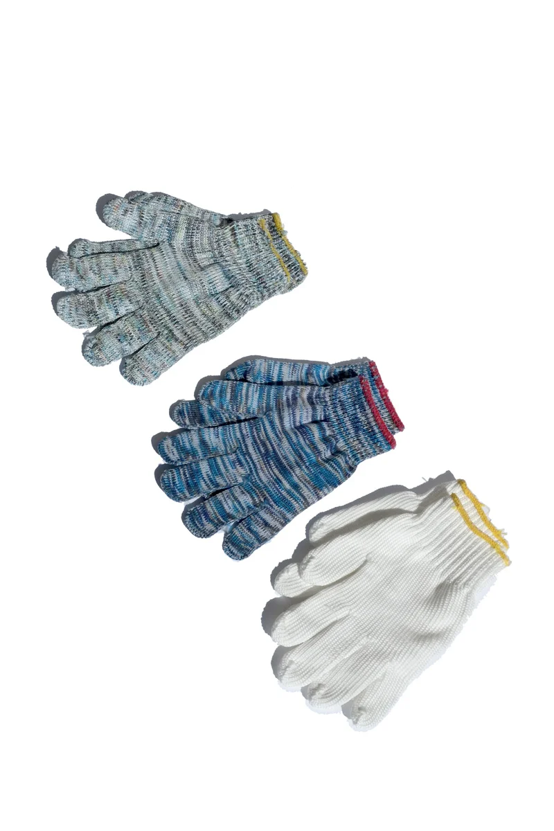 Stylish knit worker gloves Healthy